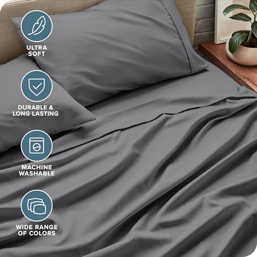 Bare Home RV Bunk Sheet Set - 1800 Ultra-Soft Microfiber RV Bunk Bed Sheets - Double Brushed - Deep Pockets - Easy Fit - 3 Piece Set