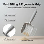 Vitisyao Metal Cat Litter Scoop with Holder Aluminum Cats Litter Scooper Captures All Clumps Heavy Duty Metal Kitty