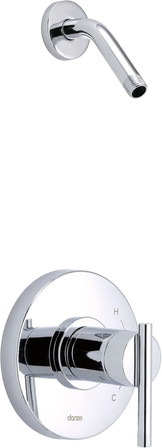 DANZE D510558LSTC Parma 1H Shower Only Trim Kit & Treysta Cartridge Less Showerhead Chrome, Brushed Nickel