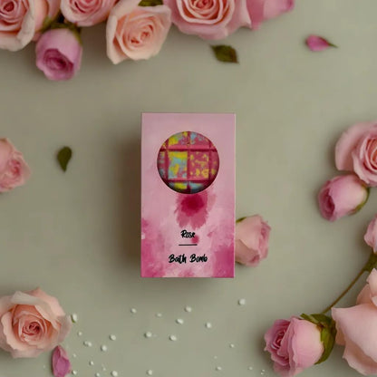 lot of 5 - Chocolate Form Bath Bomb | Nontoxic | Made from Sea Salt | Organic | Vegan Product | Eco | Gift Idea for Men and Women (Rose)