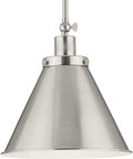Progress Lighting Hinton 12’’ Wide Pendant with Metal Shade Model: P500325-009 - *Lighting & Electrical