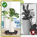 Taiyin Plant Caddy with Wheels 2 Pack 20 Inch Plant Stand with Metal Wheels Lockable Caster Wheels Heavy Duty Plant