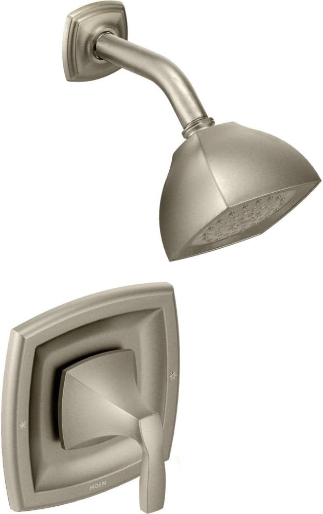 Moen Voss Brushed Nickel Posi-Temp Posi-Temp Pressure Balancing Shower Trim Kit, Valve Required, T2692BN