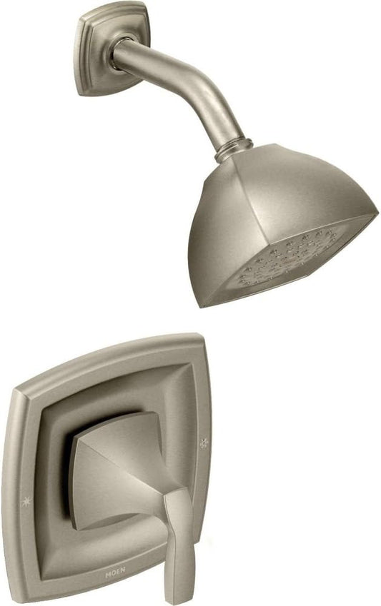 Moen Voss Brushed Nickel Posi-Temp Posi-Temp Pressure Balancing Shower Trim Kit, Valve Required, T2692BN