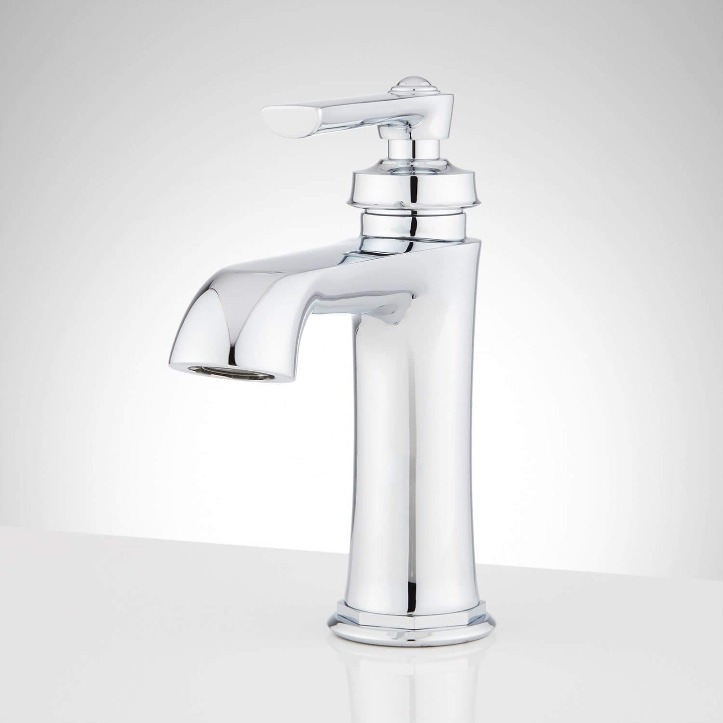 Signature Hardware 433248 Cooper Single Hole Bathroom Faucet with Pop-Up Drain Assembly