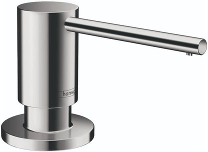 hansgrohe Bath and Kitchen Sink Soap Dispenser, Focus 3-inch, Modern Soap Dispenser in Chrome, 40438001