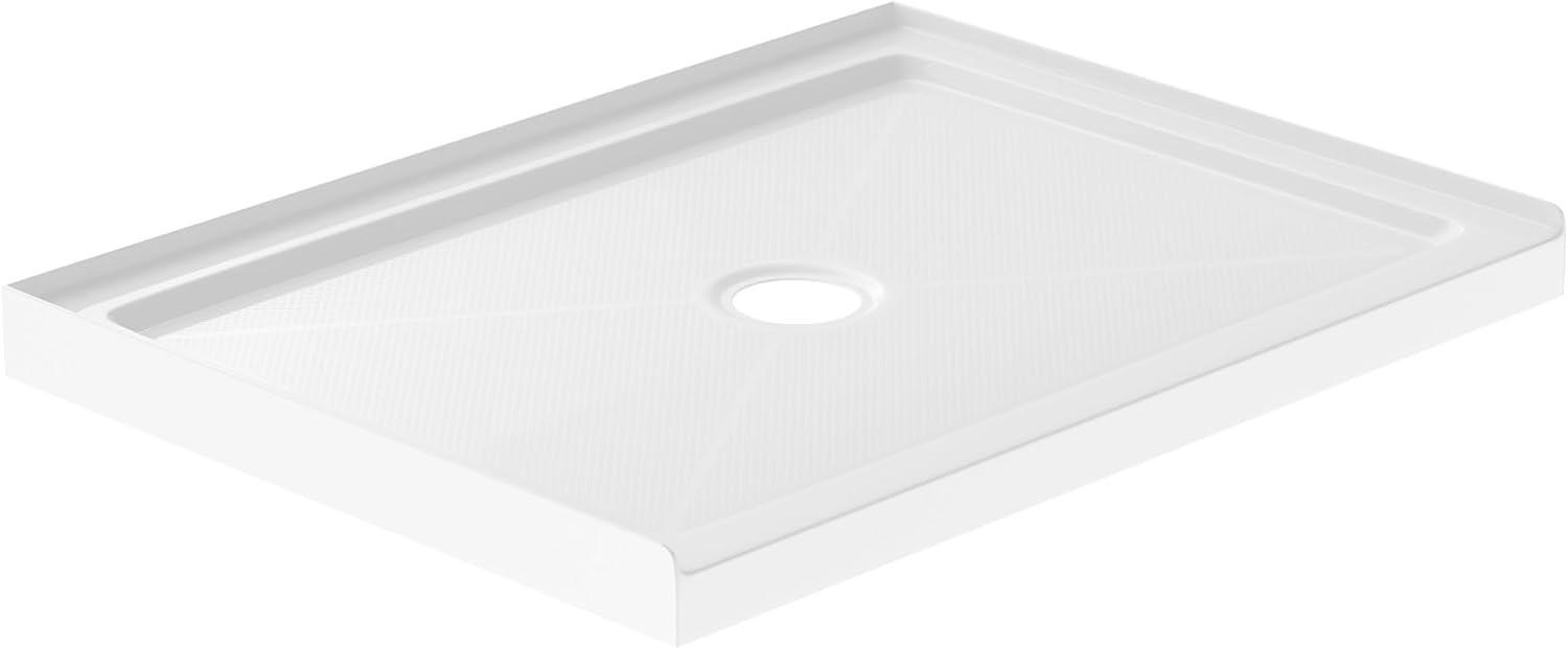 PROFLO PFSBA4836 Hammond 48" x 36" Rectangular Shower Base with Single Threshold and Center Drain - White
