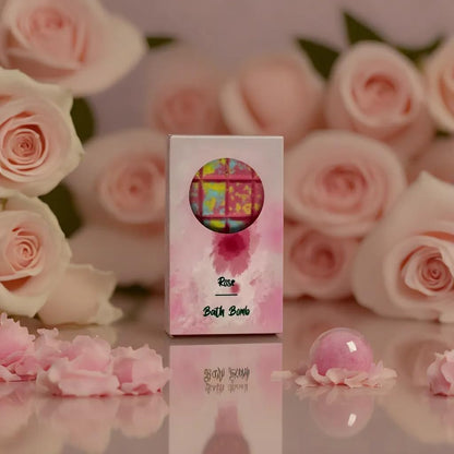 lot of 5 - Chocolate Form Bath Bomb | Nontoxic | Made from Sea Salt | Organic | Vegan Product | Eco | Gift Idea for Men and Women (Rose)