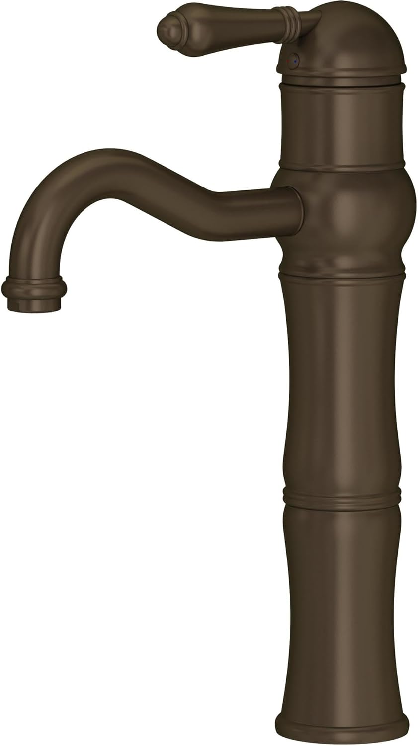 Rohl A3672LM-2 Acqui 1.2 GPM Single Hole Bathroom Faucet Tuscan Brass (Living Finish)