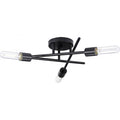 Progress Lighting P350225 Astra 3 Light 18’’ Wide Semi-Flush Ceiling Fixture Matte Black - *Lighting & Electrical