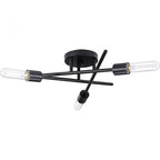 Progress Lighting P350225 Astra 3 Light 18’’ Wide Semi-Flush Ceiling Fixture Matte Black - *Lighting & Electrical