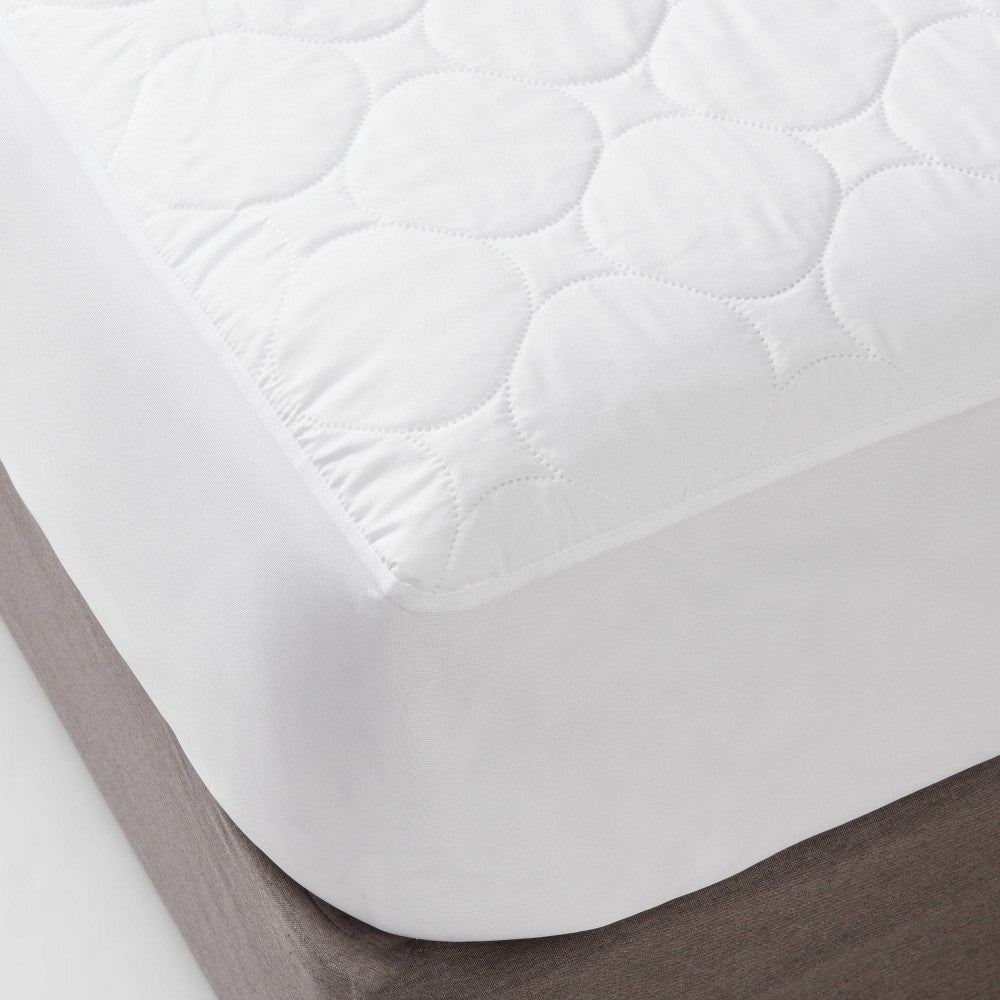 Full Waterproof Quilted Mattress Pad - Room Essentials™: Microfiber Fits 15’’ Depth OEKO-TEX Certified - *Bedding