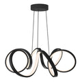 Artika Swirl Ribbon LED Pendant Ceiling Light Black - *Lighting & Electrical