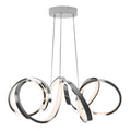 Artika Swirl Ribbon LED Pendant Ceiling Light Silver - *Lighting & Electrical