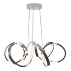 Artika Swirl Ribbon LED Pendant Ceiling Light Silver - *Lighting & Electrical