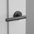 Emtek Freestone Privacy Leverset w/ Disk Rosette Flat Black RH - 5209-FRL-US19-RH - *Tools Hardware & Misc