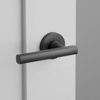 Emtek Freestone Privacy Leverset w/ Disk Rosette Flat Black RH - 5209-FRL-US19-RH - *Tools Hardware & Misc
