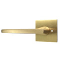 Emtek 5210HLOUS4LH.RLS Helios Left Hand Privacy Lever 2-3/8’’ Backset Satin Brass Square Rose - *Tools Hardware & Misc