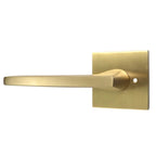 Emtek 5210HLOUS4LH.RLS Helios Left Hand Privacy Lever 2-3/8’’ Backset Satin Brass Square Rose - *Tools Hardware & Misc