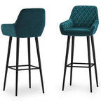 Simpli Home - Garey Bar Stool (Set of 2) - Teal - *Furniture & Organization
