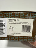 Brizo HL60P22 Frank Lloyd Wright Pressure Balance Valve Trim Handle Kit - Lever Luxe Gold