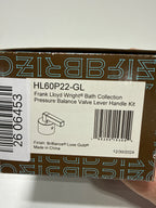 Brizo HL60P22 Frank Lloyd Wright Pressure Balance Valve Trim Handle Kit - Lever Luxe Gold