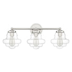 Meridian M80073PN Vanity 3-Light 180 Total Watts Polished Nickel - *Lighting & Electrical