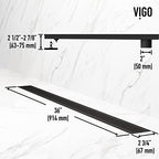 Elan 36 in. Linear Shower Drain in Matte Black - *Plumbing