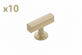 10 x Belwith BWH077878 CBZ 49 Mm Woodward T-Knob - Champagne Bronze