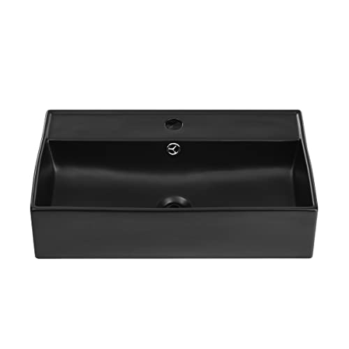 Swiss Madison SM-WS318 Claire 22-1/16" Rectangular Ceramic Wall Mounted Bathroom Sink with Overflow