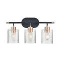 Millennium Lighting 9413 Renitta 3 Light 21" Wide Bathroom Vanity Light Matte Black / Modern Gold Indoor Lighting Bathroom Fixtures Vanity Light