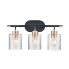 Millennium Lighting 9413 Renitta 3 Light 21" Wide Bathroom Vanity Light Matte Black / Modern Gold Indoor Lighting Bathroom Fixtures Vanity Light