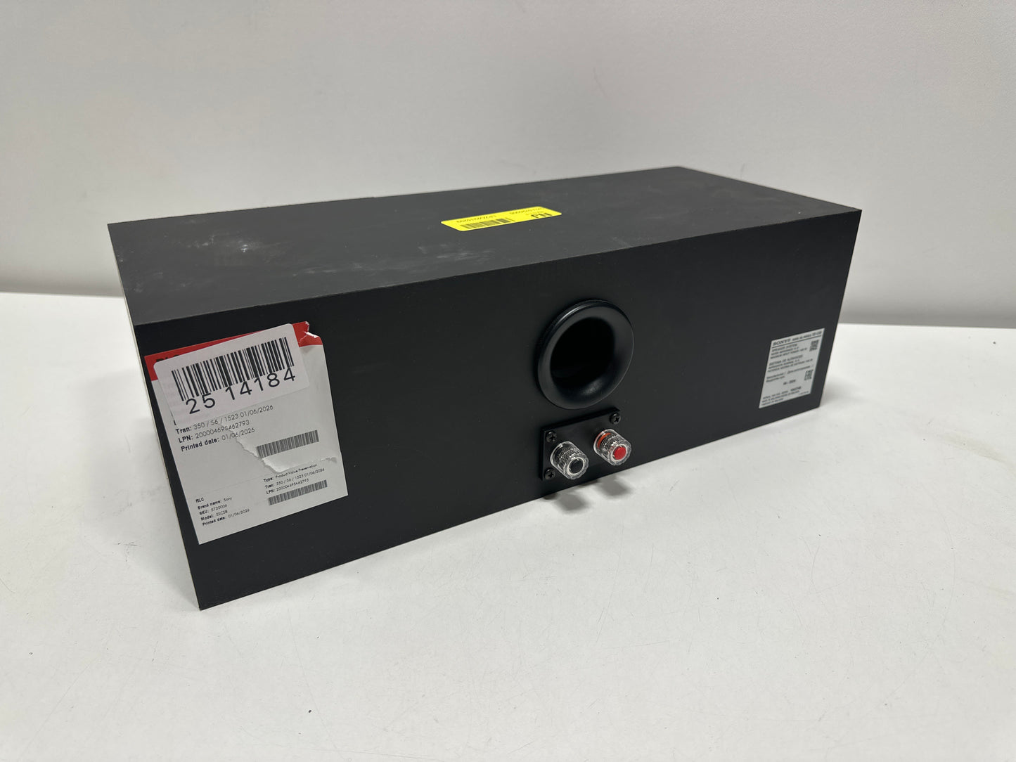 Used Sony SSCS8 2-Way 3-Driver Center Channel Speaker in Black