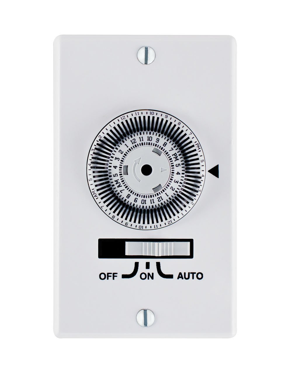 20 Amp 24-Hour Indoor in-Wall Heavy-Duty Mechanical Timer, White
