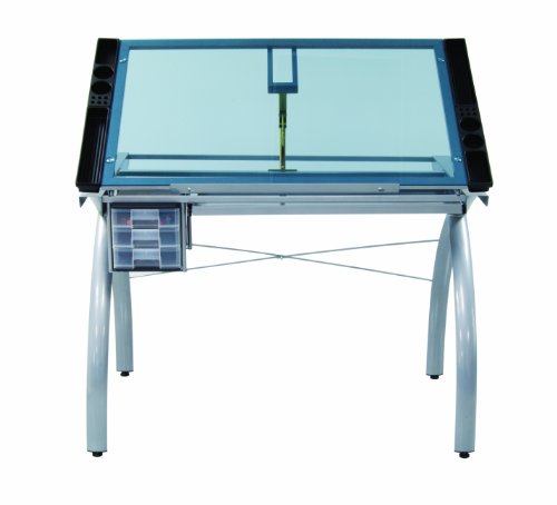 Studio Designs 10050 Futura Craft Station, Silver/Blue Glass