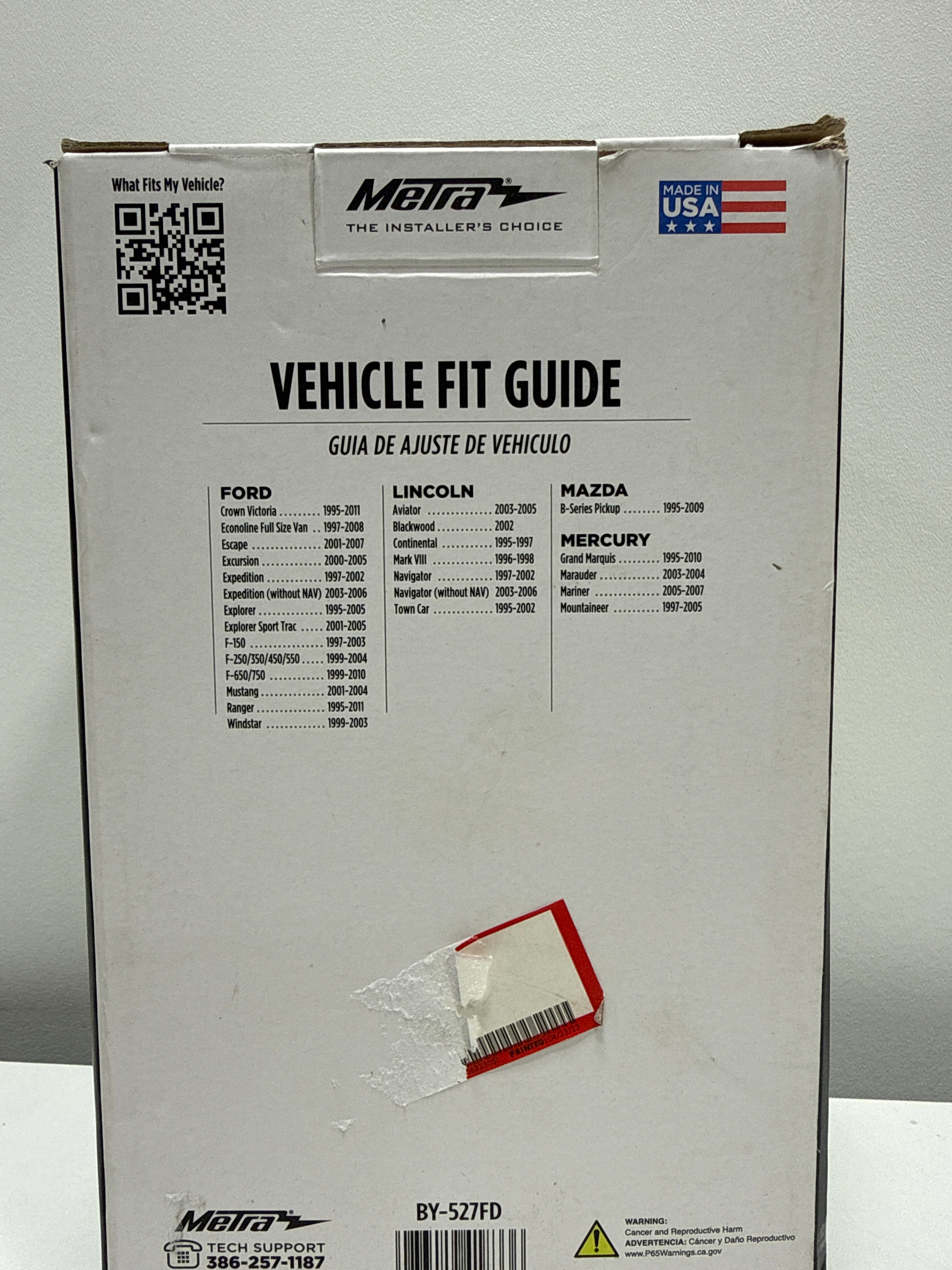 Metra - Dash Kit for Select 1995-2011 Ford and Mazda Vehicles - Black