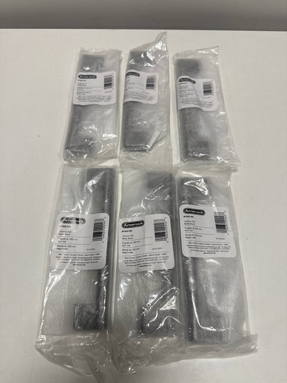 6 x Versa 6-5/16 in. (160mm) Modern Matte Black Bar Cabinet Pull