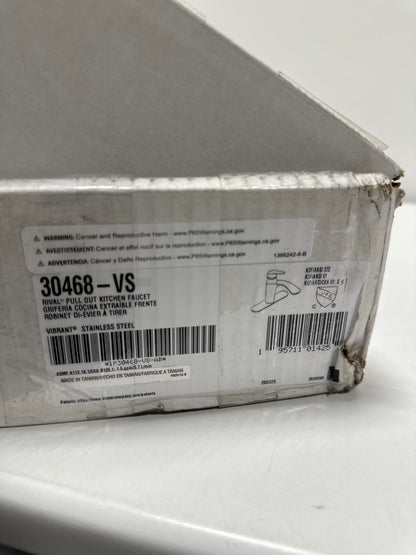 Used KOHLER K-30468 Rival Pull-out Kitchen Sink Faucet with Two-function Sprayhead