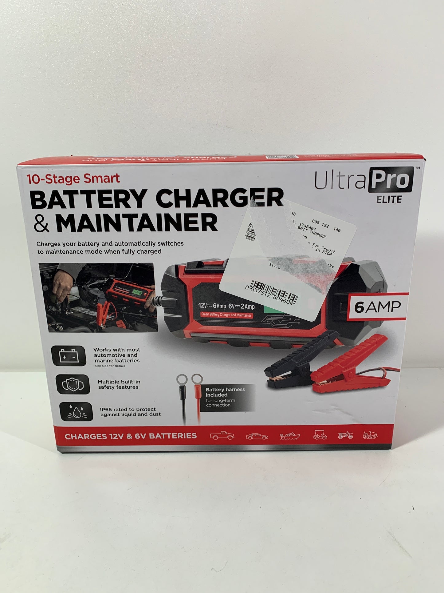 UltraPro Elite Smart Automotive Charger Jump 6V/12V 6A