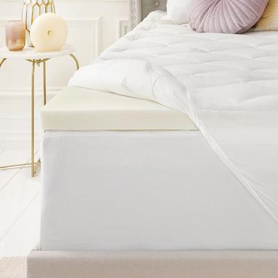Layered Luxury 4 in. Twin XL Memory Foam Mattress Topper