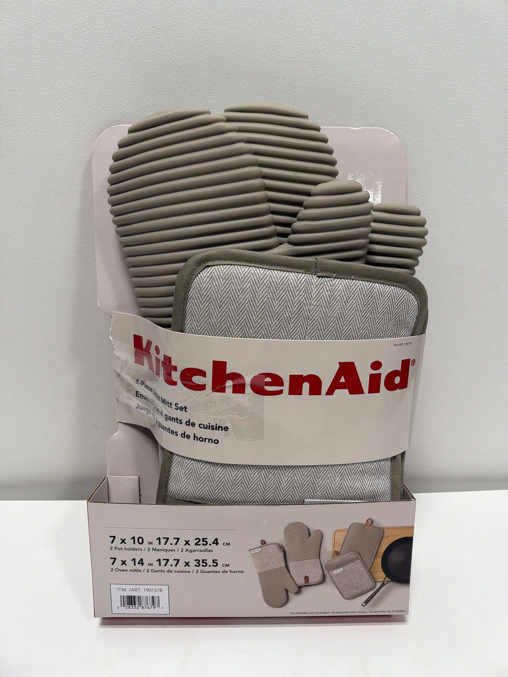 KitchenAid 4-piece Silicone Oven Mitt Set