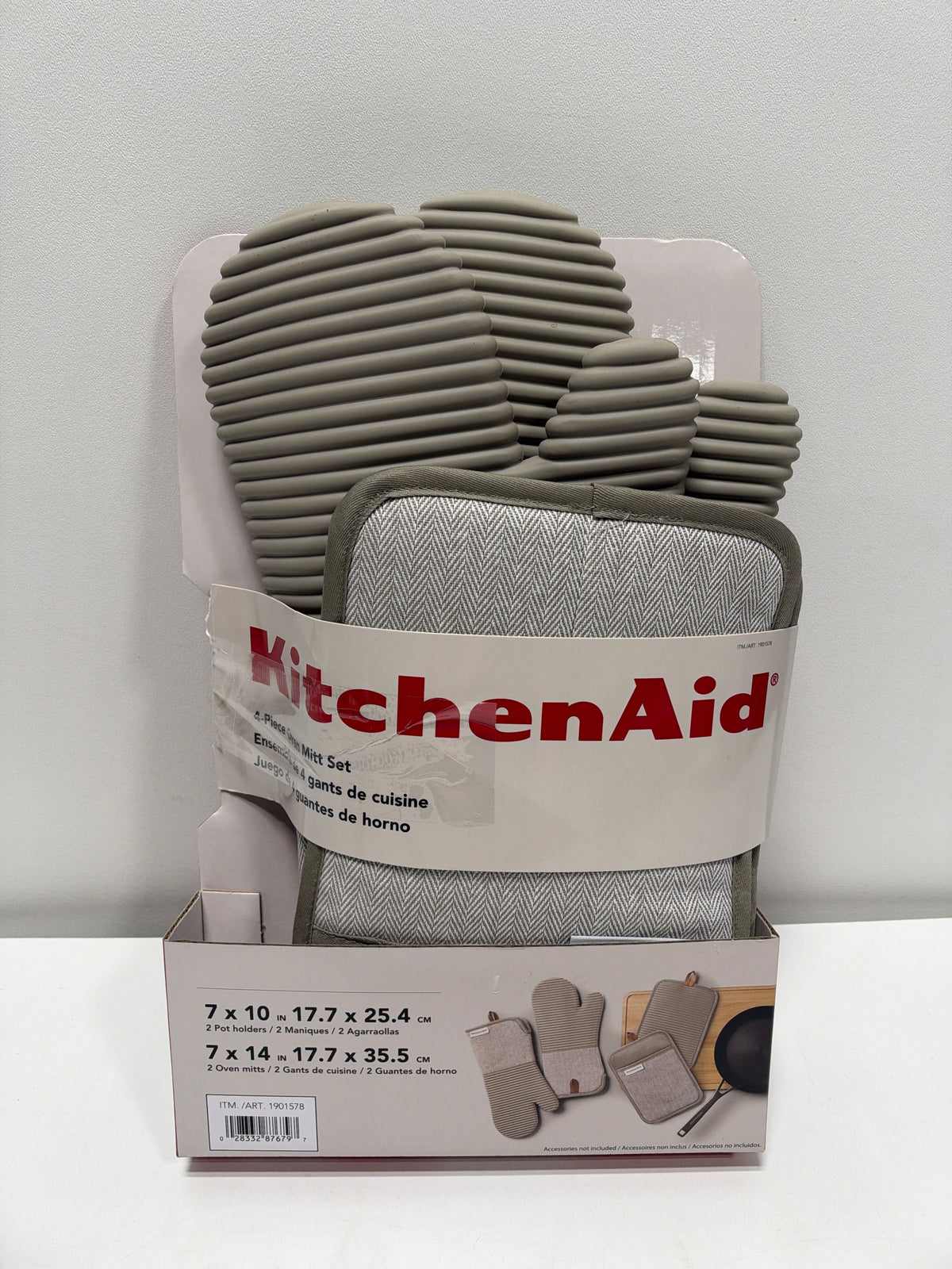 KitchenAid 4-piece Silicone Oven Mitt Set