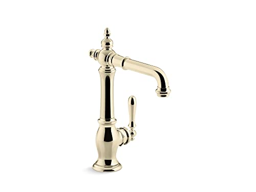KOHLER K-99267-AF Artifacts Single-handle Bar Sink Faucet Vibrant French Gold
