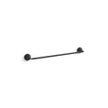 Kohler 27426-BL Tone™ 24" Towel bar, Matte Black