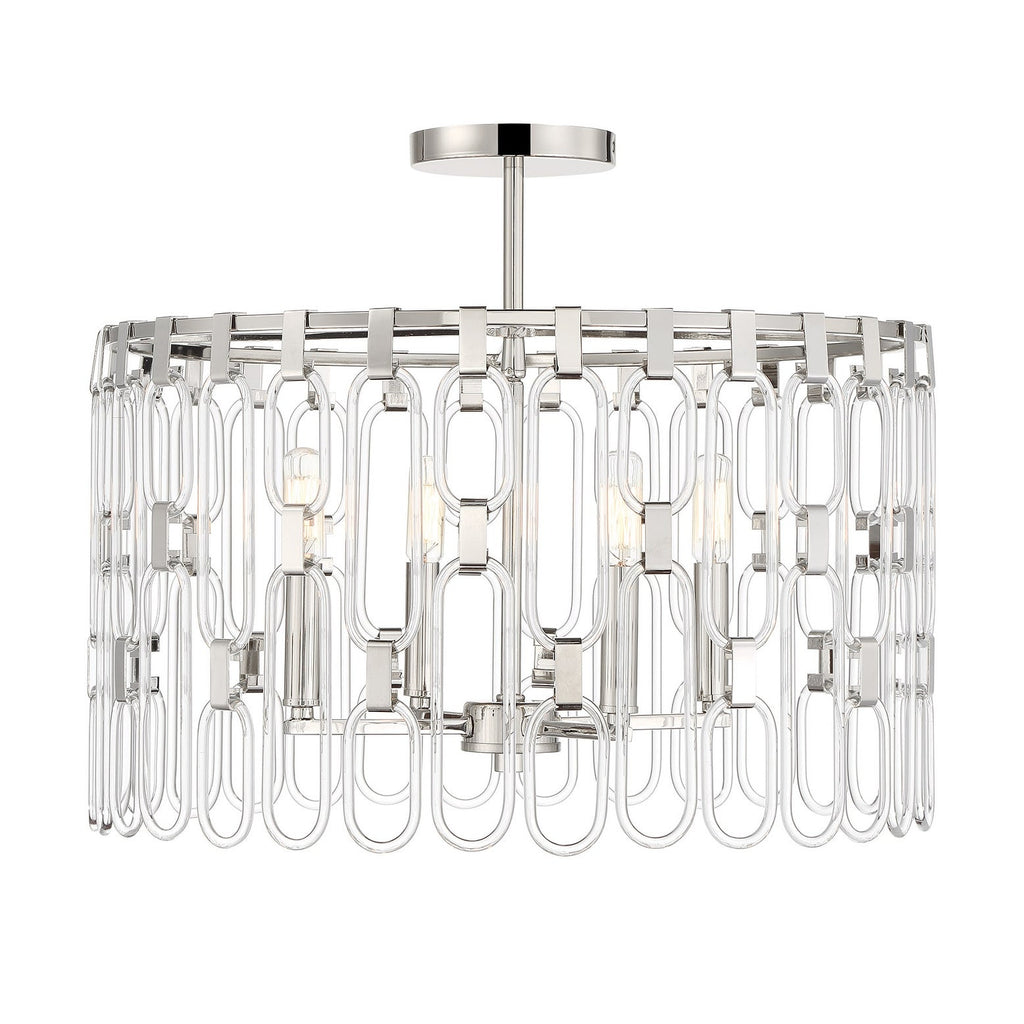 Kovacs Charming 20 Inch 4 Light Semi Flush Mount Charming - P5384-613 - Modern Contemporary