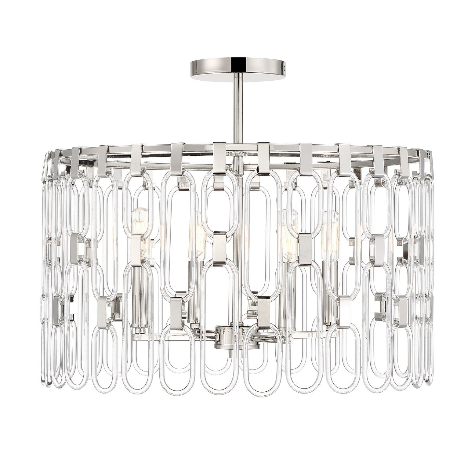 Kovacs Charming 20 Inch 4 Light Semi Flush Mount Charming - P5384-613 - Modern Contemporary