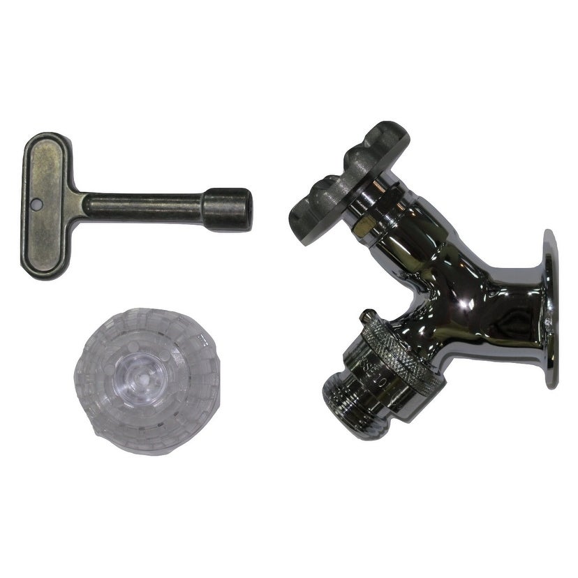 PROFLO PFWFF 3/4’’ FPT INL NF Area Wall Faucet Polished Chrome Faucet Hydrant Wall - *Plumbing