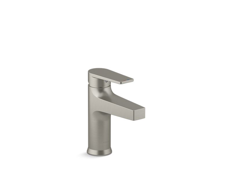 Taut Single Handle Single Hole Bathroom Sink Faucet in Vibrant Brushed Nickel
