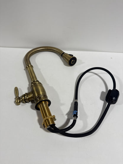 For Parts Signature Hardware 953519 Finnian 1.8 GPM Single Hole Pull Down Kitchen Faucet