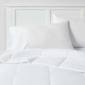 Twin/Twin XL All Season Comforter Insert White - Room Essentials™: Microfiber Secure Corner Tabs Box Quilting 170